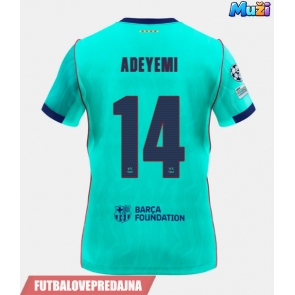 Lacne Muži Futbalové dres Barcelona Karim Adeyemi #14 2026-27 Krátky Rukáv - Tretina